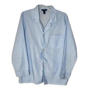 ❤️ CLUB ROOM Button Down pajama Shirt Size M